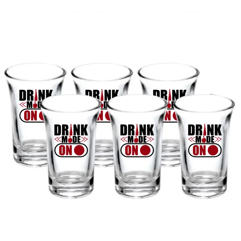 Drink mode on, set 6 pahare shout, model 72bs